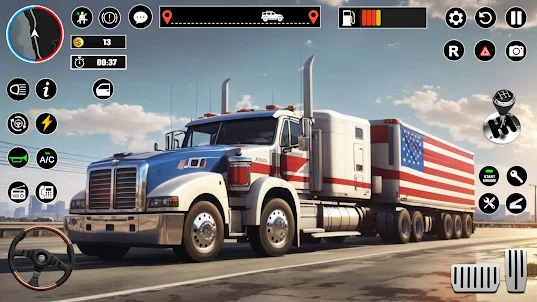 American Truck Driving 2024