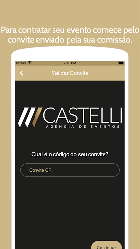 Castelli App Screen 2