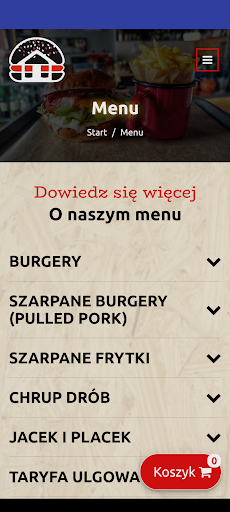 Android application Burger Chata screenshort