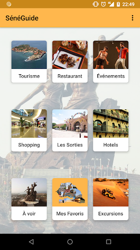 Android application Sénéguide -Sénégal Guide Touri screenshort