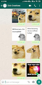 Imágen 5 Cheems Doge Stickers for WA- D android
