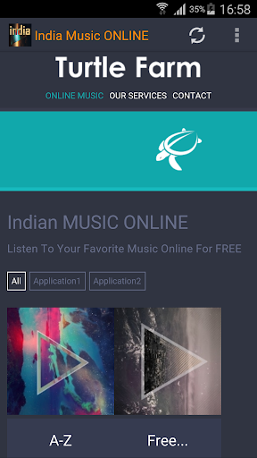 Android application Indian Music ONLINE screenshort