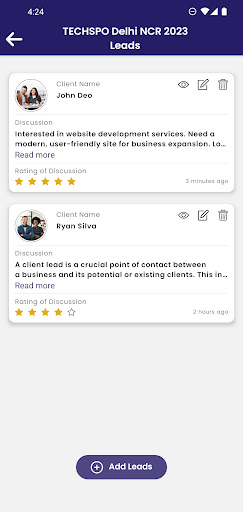Expo Lead Manager Screen 3
