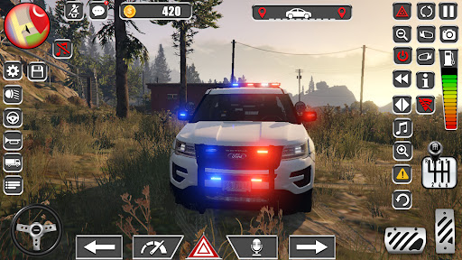 Android application Police Car Spooky Parking 3d screenshort