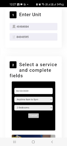 CS Click to Schedule Screen 3