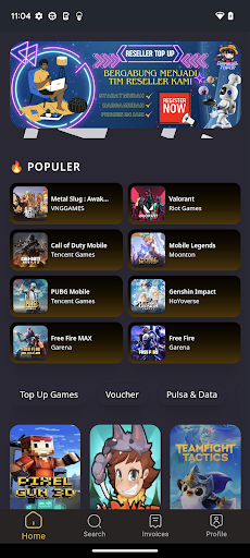 Android application CHIPMUNK - TopUp Game Murah screenshort