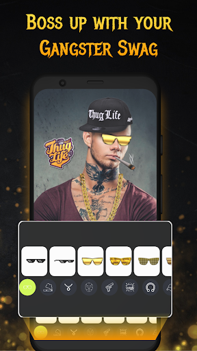 Android application Thug Life Photo Maker screenshort
