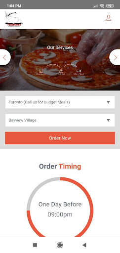 Android application Food Monks screenshort