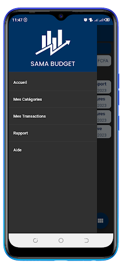 Android application sama budget screenshort