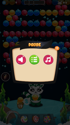 Raccoon Bubbles in the ocean