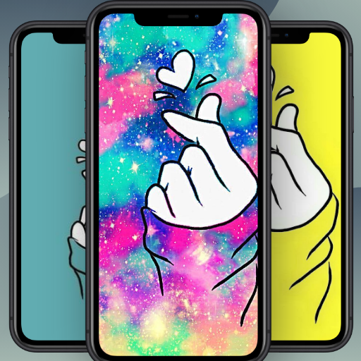 Finger heart wallpapers logo