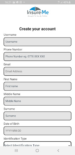 Insure-Me Screen 3