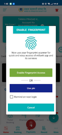 Prime Mobile Banking Screen 2