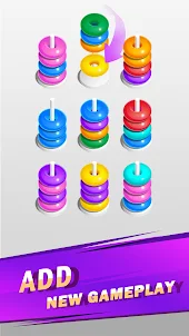 Hoop Sort - Color Stack Puzzle