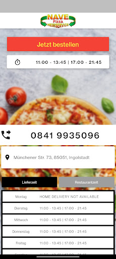 Nave Pizza Heimservice Screen 2