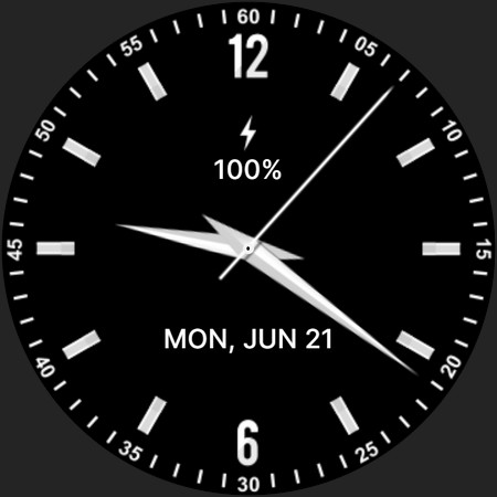 Minimalist Analog D Watch Face