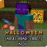 Halloween Masks&Candy Mod MCPE icon