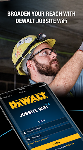 Android application DEWALT WiFi screenshort