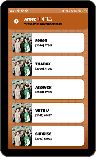 Kpop ATEEZs : karaoke lyrics Screen 3