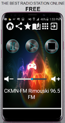 Android application CKMN-FM Rimouski 96.5 FM CA Ap screenshort