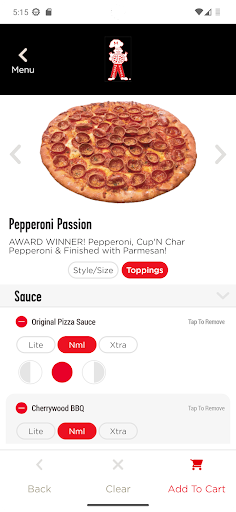 Screenshot of Master Pizza