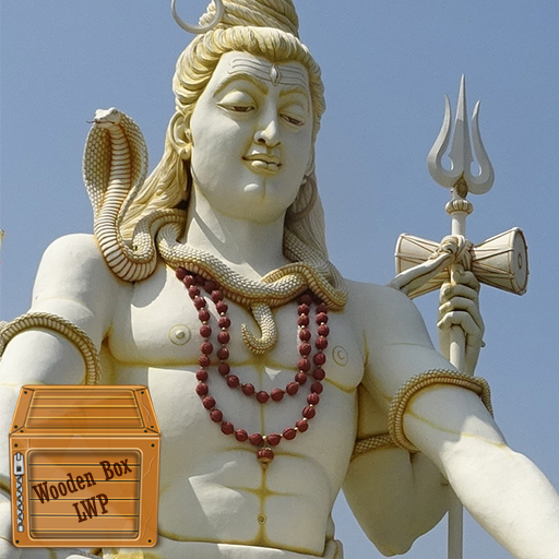 shiva statue wallpaper logo