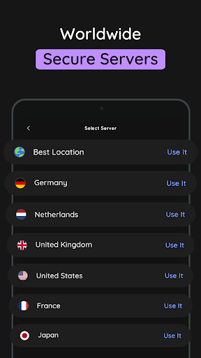 Screenshot of Guardilla VPN: Secure Fast VPN