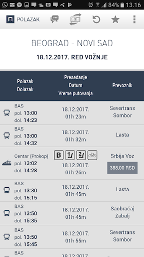 Red Voznje Screen 2