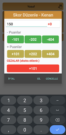 101 OKEY SKOR TAKİP