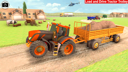 トラクター 運転中 3D 農場 ゲーム
