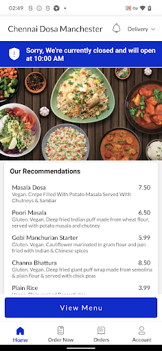 Chennai Dosa Manchester Screen 2