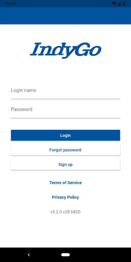Android application Indygo Mobility screenshort