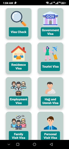 Android application Saudi Arabia Visa Check info screenshort