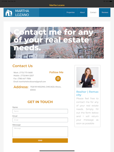 Martha Lozano Real State App