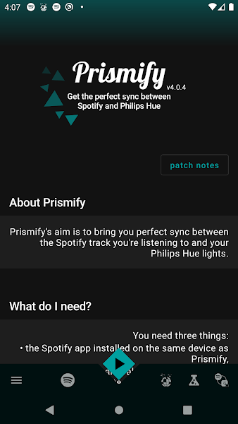  Prismify - perfect sync for Philips Hue & Spotify 