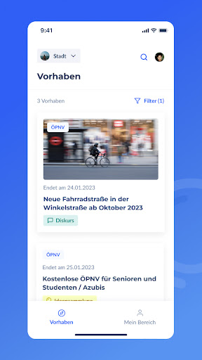 Android application klartext.app screenshort