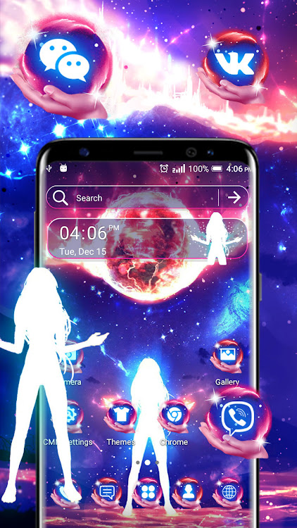 Anime Universe Girl Theme - 2.3 - (Android)