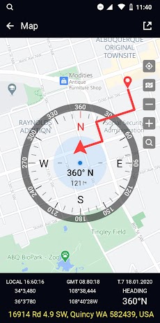 Android用GPSコンパス-コンパス方位のおすすめ画像3