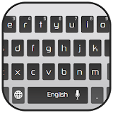 Flat Silver Keyboard icon