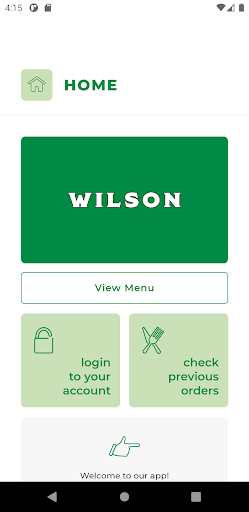 Android application Wilson Takeaway screenshort