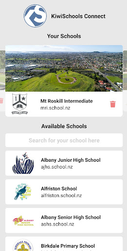 KiwiSchools Connect Screen 2