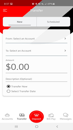 LRRCU Mobile Banking Screen 2