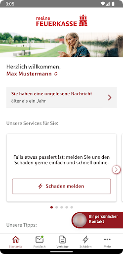Android application MeineFeuerkasse screenshort