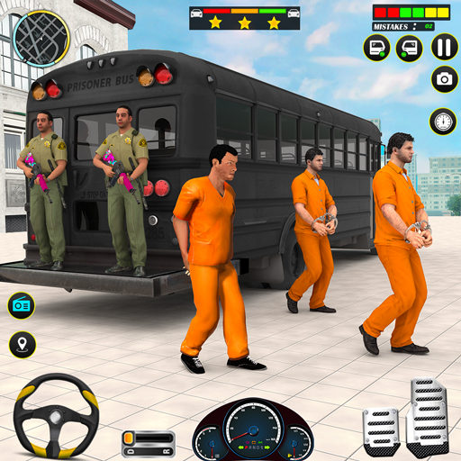 US Police Transporter Bus Game 1.0.8 Icon