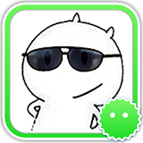 Stickey White Cat icon