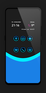 Funky Sky Blue Icon Pack