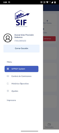 Android application Previsión SIF screenshort