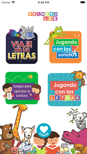 Android application Primero Lee screenshort