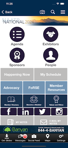 NAATP Events and Trainings Screen 2