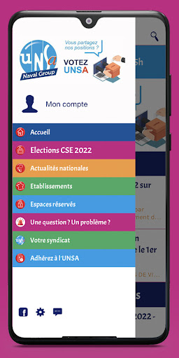 Android application UNSA Naval Group screenshort